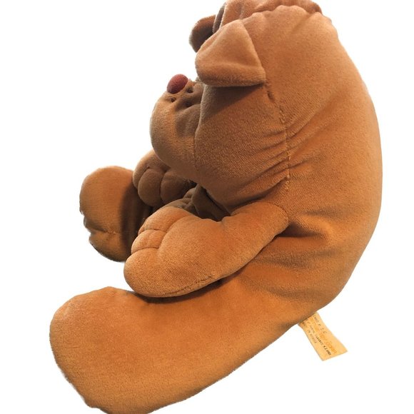Prestige Toy "Crinkles" Brown Teddy Bear Plush Stuffed 8" 1985 VINTAGE - Picture 2 of 8
